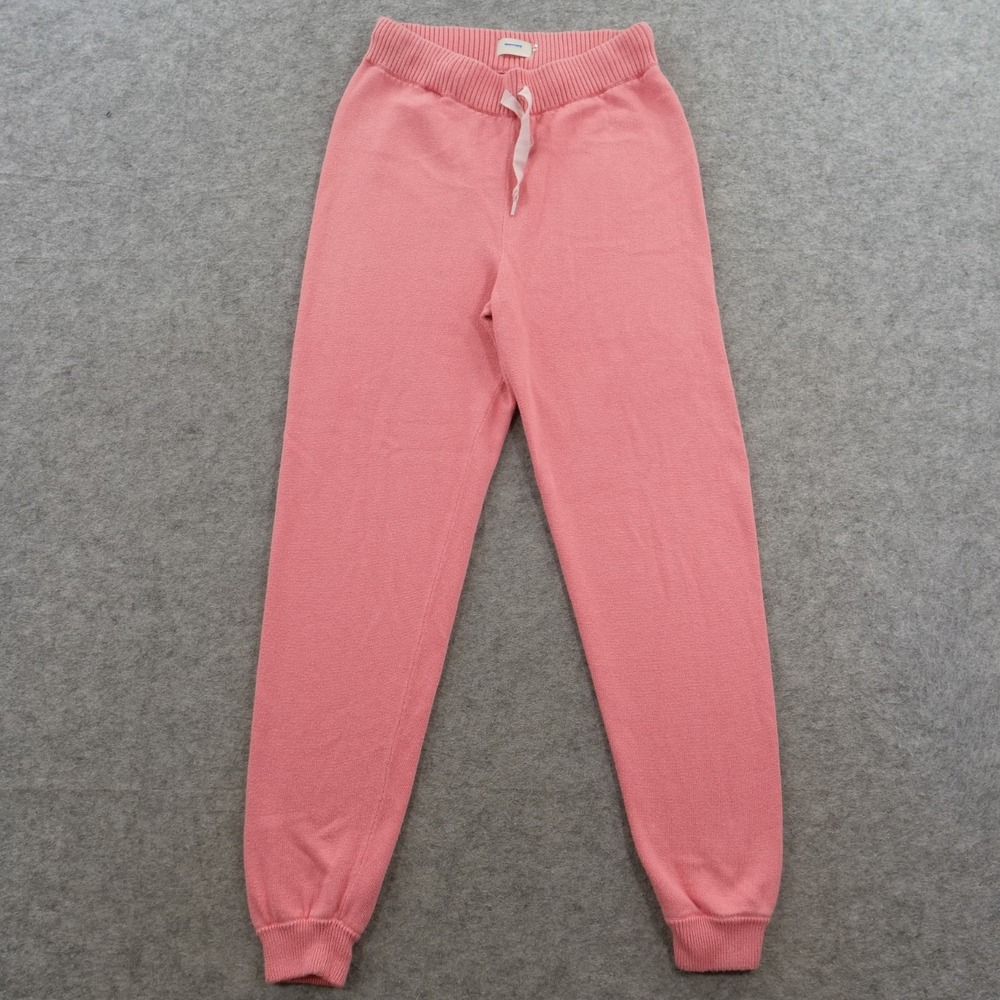 Mother Joggers Womens Small Pink Sweatpants The Blissful Ankle Knit Cotton